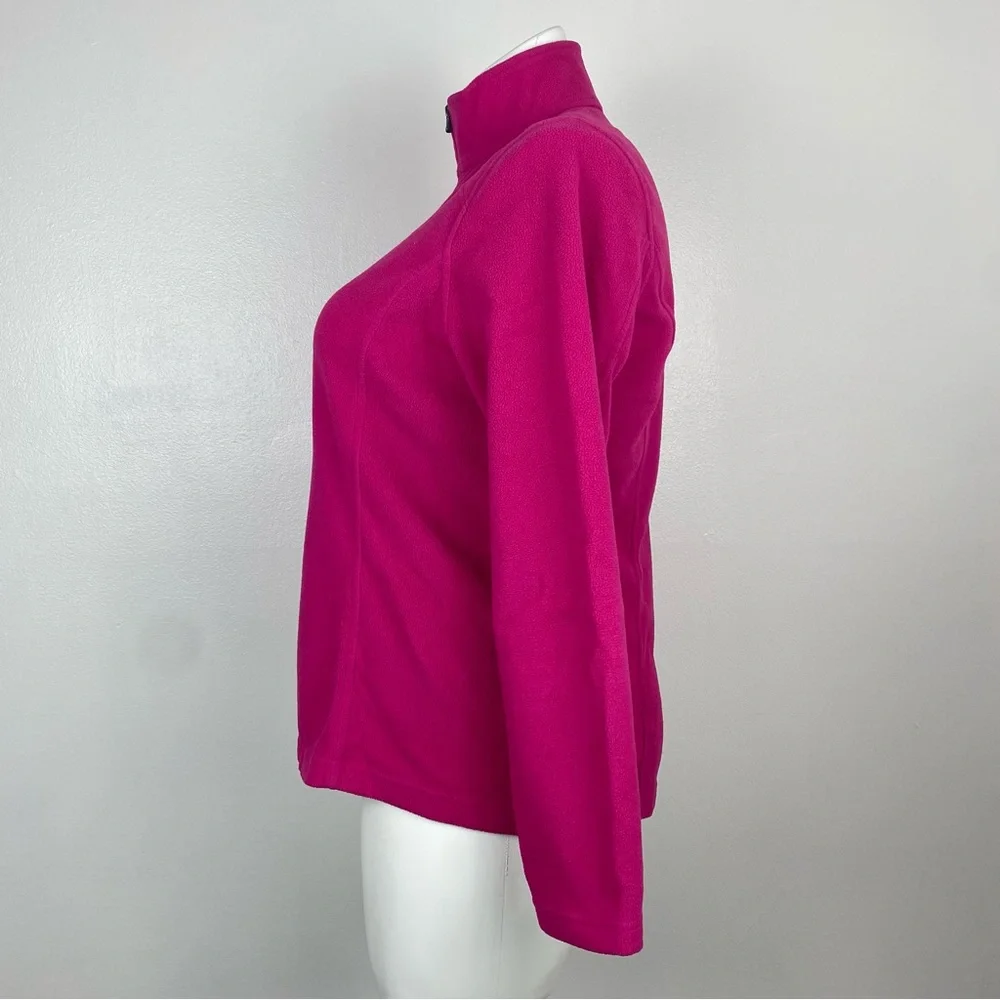 Lands End Pink Quarter Zip Fleece Polartec L - Picture 5 of 12